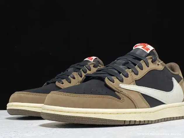 Official Maikesneakers x Dark Mocha Travis CQ4277-001 Low Scott SP Air 1 OG Jordan 0325